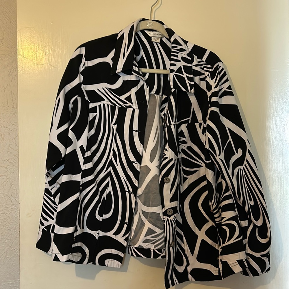 Black white jacket